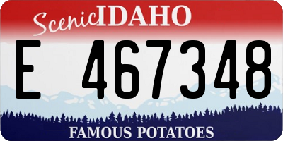 ID license plate E467348