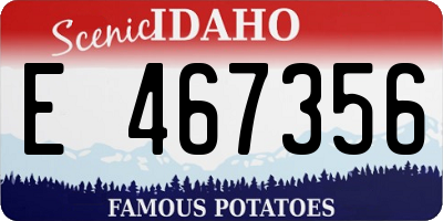 ID license plate E467356