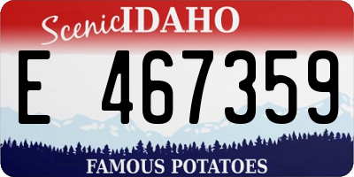 ID license plate E467359