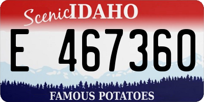 ID license plate E467360