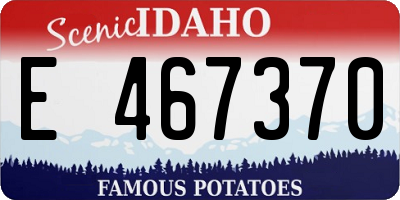 ID license plate E467370