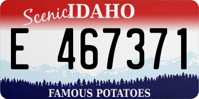 ID license plate E467371