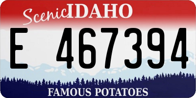 ID license plate E467394