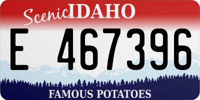 ID license plate E467396
