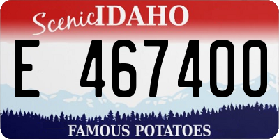 ID license plate E467400