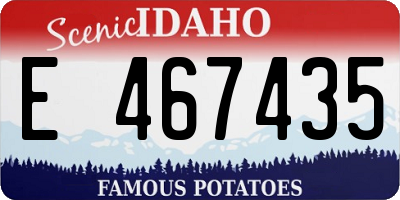 ID license plate E467435