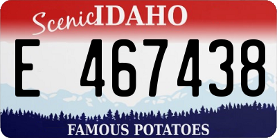 ID license plate E467438
