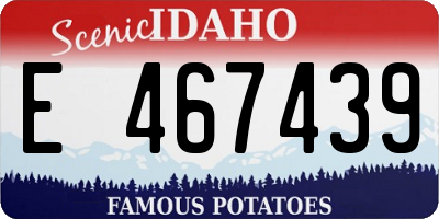 ID license plate E467439