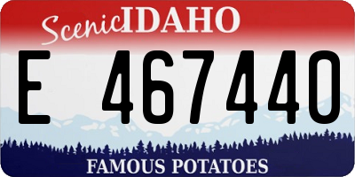 ID license plate E467440