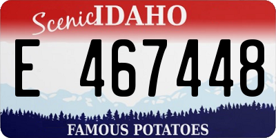 ID license plate E467448