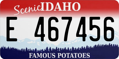 ID license plate E467456