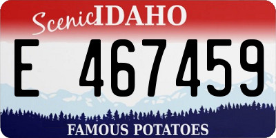 ID license plate E467459