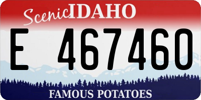 ID license plate E467460