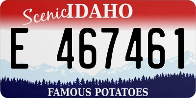 ID license plate E467461