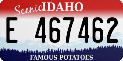 ID license plate E467462