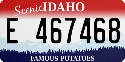 ID license plate E467468