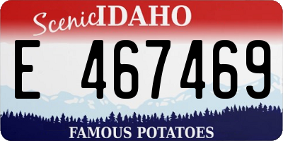 ID license plate E467469
