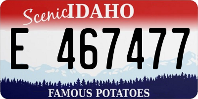 ID license plate E467477
