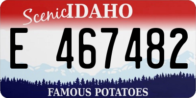 ID license plate E467482
