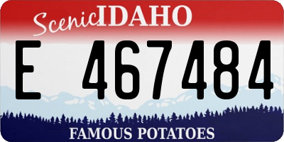 ID license plate E467484