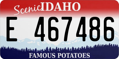 ID license plate E467486