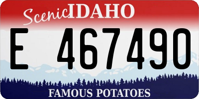 ID license plate E467490