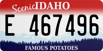 ID license plate E467496