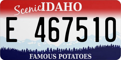ID license plate E467510