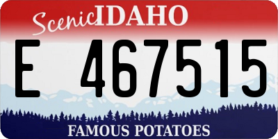 ID license plate E467515