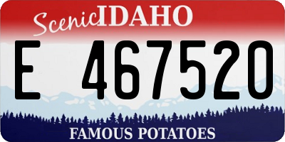 ID license plate E467520