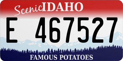 ID license plate E467527