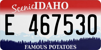 ID license plate E467530