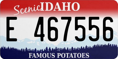 ID license plate E467556