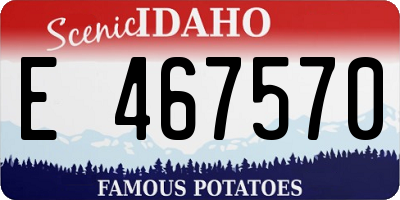 ID license plate E467570