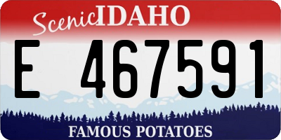 ID license plate E467591