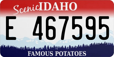 ID license plate E467595