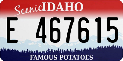 ID license plate E467615