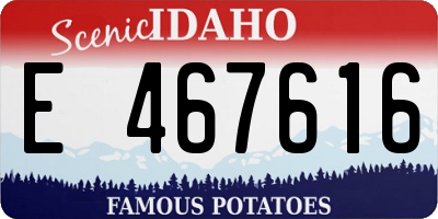 ID license plate E467616