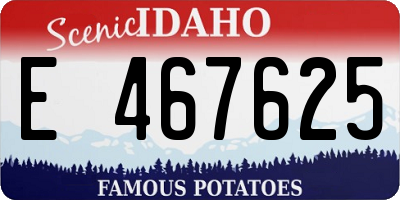 ID license plate E467625