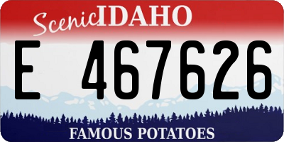 ID license plate E467626