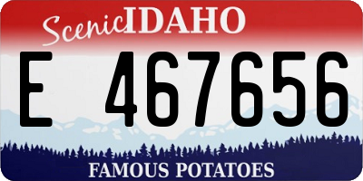 ID license plate E467656