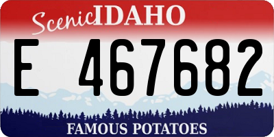 ID license plate E467682