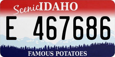 ID license plate E467686