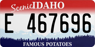 ID license plate E467696