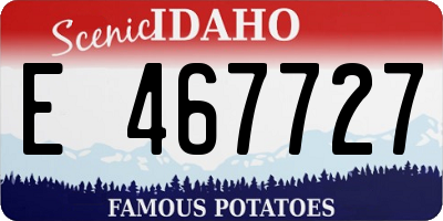 ID license plate E467727