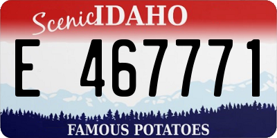 ID license plate E467771