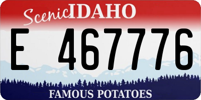 ID license plate E467776