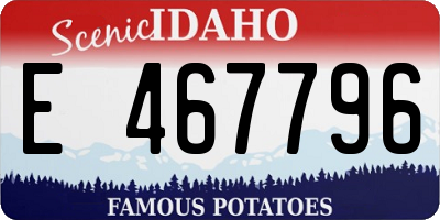 ID license plate E467796