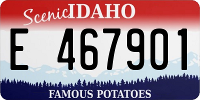 ID license plate E467901
