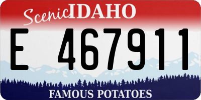 ID license plate E467911